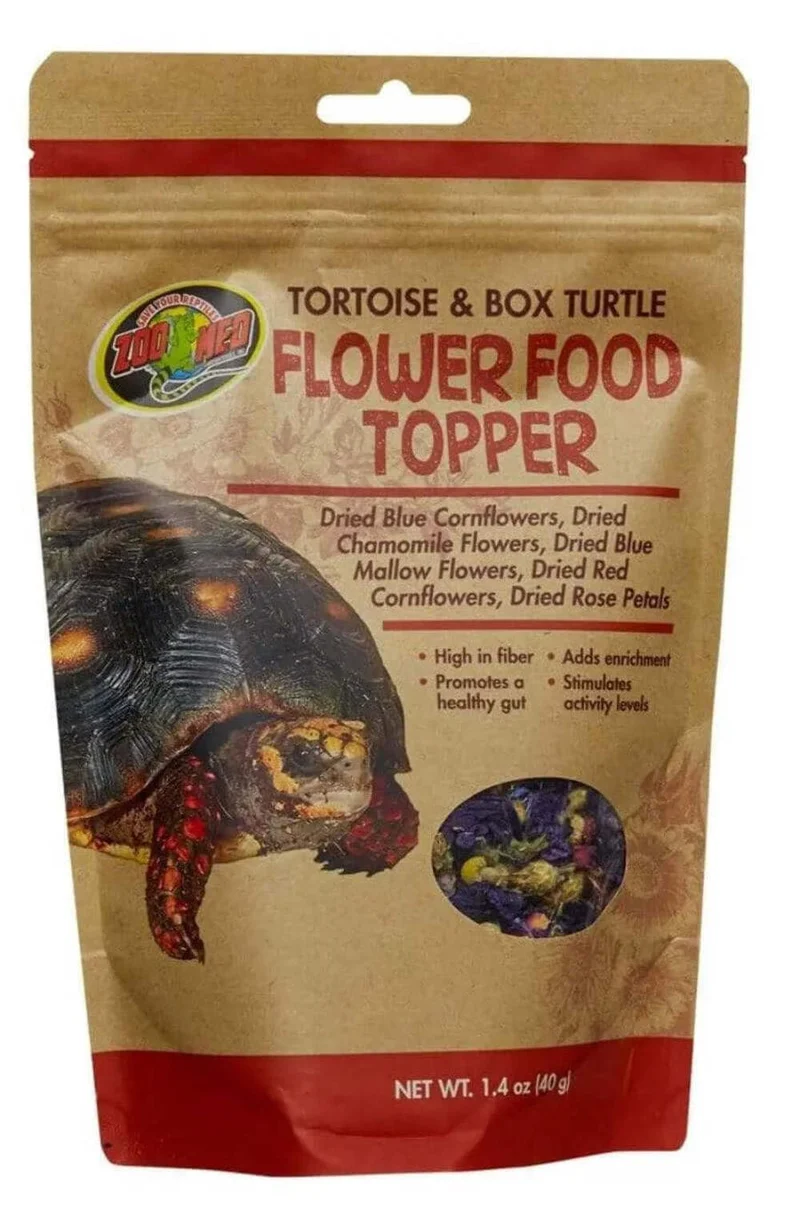Zoo Med Garniture alimentaire florale pour tortues et tortues-boîtes – 1,4 oz – Lot de 1
