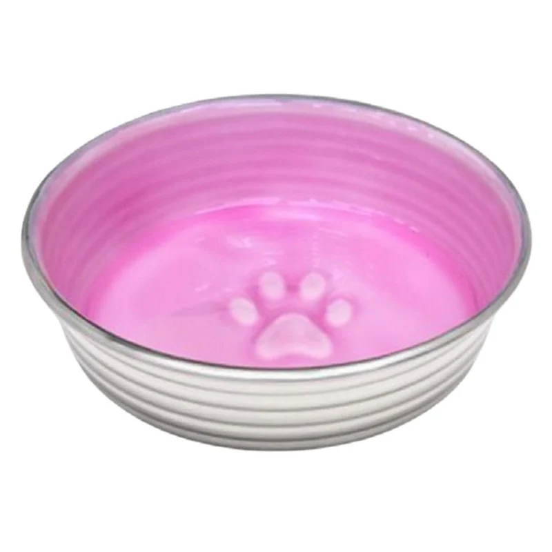 Loving Pets Le Bol Rose – Bol anti-glisse pour chien (Petit)
