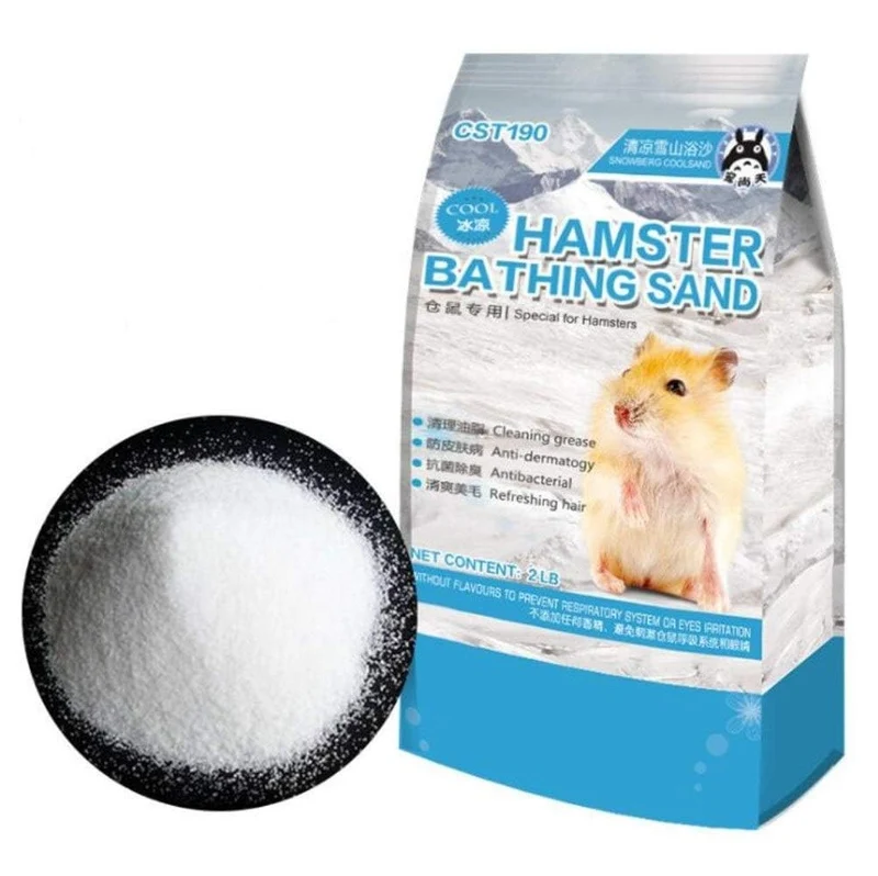 Hamiledyi Sable de Bain pour Hamsters et Petits Animaux – Sable Désert Sans Poussière 2 lb