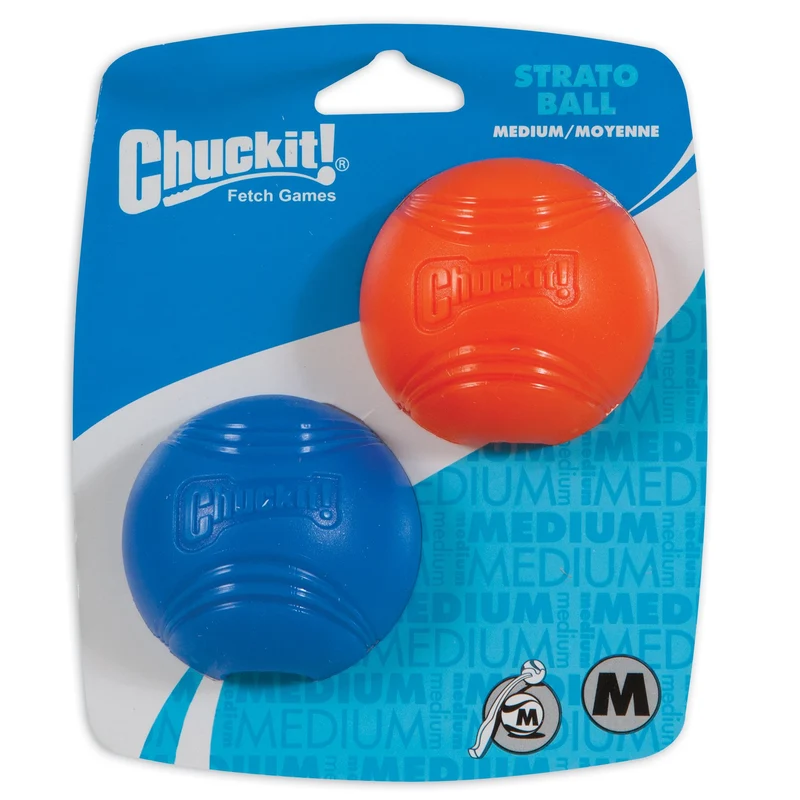 Chuckit! Strato Ball – Balles pour chien, taille moyenne, lot de 2