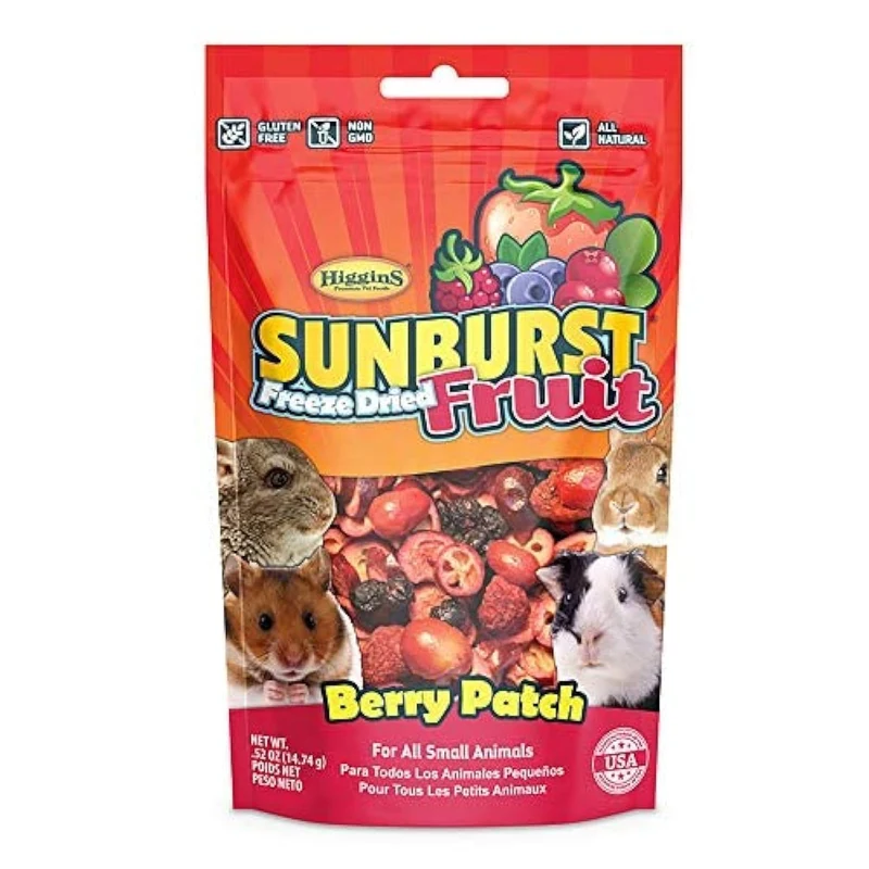 Higgins Sunburst Friandises Naturelles Berry Patch pour Petits Animaux, 0,52 oz