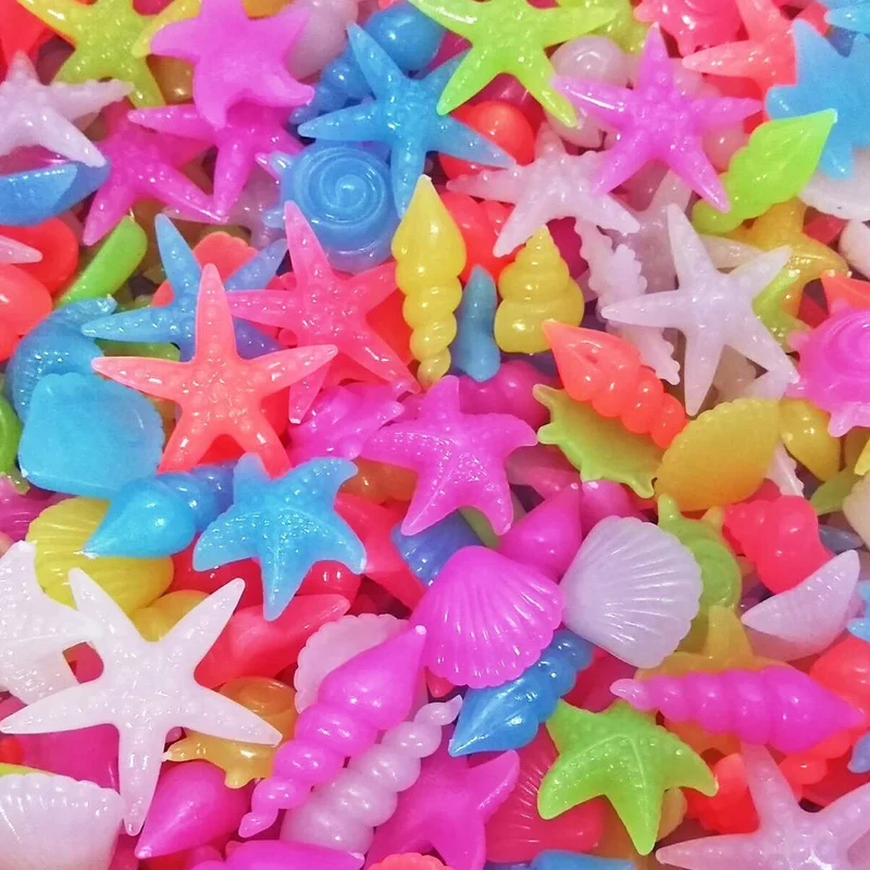 SpringSmart Galets d'Aquarium Lumineux – Conques Colorées et Déco Non Toxique
