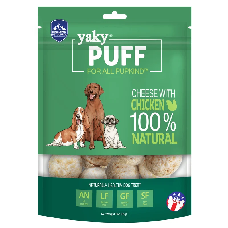 Himalayan Dog Chew – Friandises au Fromage de Yak (Goût Poulet), Sans Gluten et Sans Lactose, 9,9 oz