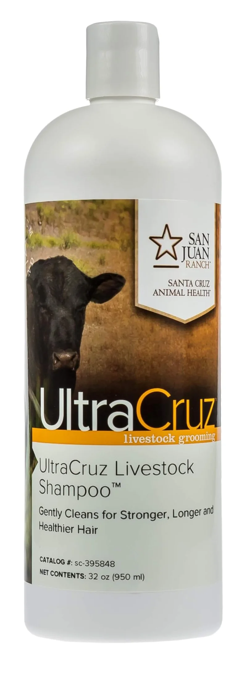 UltraCruz® Shampoing pour Bétail, 32 oz – Nettoyage en douceur et brillance du pelage