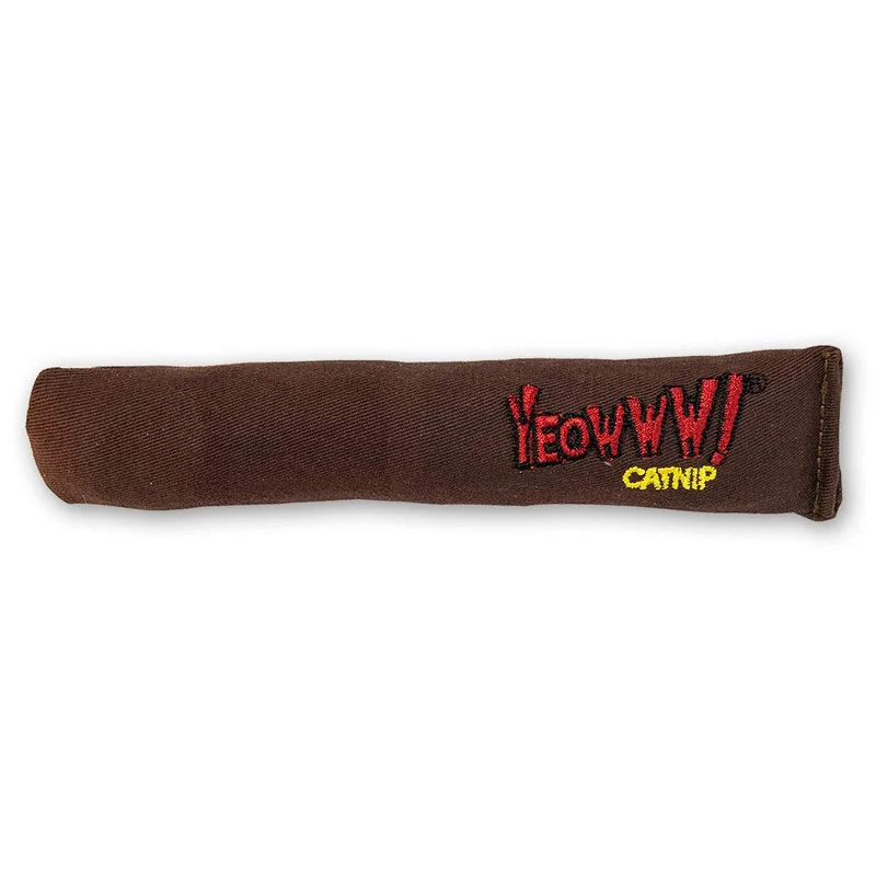 Jouet Yeowww Cigar Catnip – 18 cm, entièrement garni d’herbe à chat biologique | Fabriqué aux États-Unis
