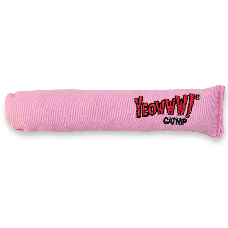 Yeowww! Cigare rose « C’est une Fille » – Jouet à herbe à chat pour chats, Fabriqué aux États‑Unis