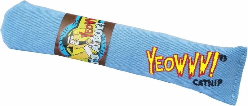 Yeowww! Jouet à cataire Cigare bleu – C’est un garçon pour chats