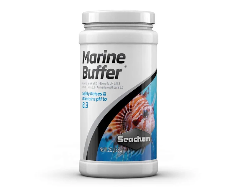 Seachem Marine Buffer 250 g – Tampon pour eau marine pour aquarium récifal
