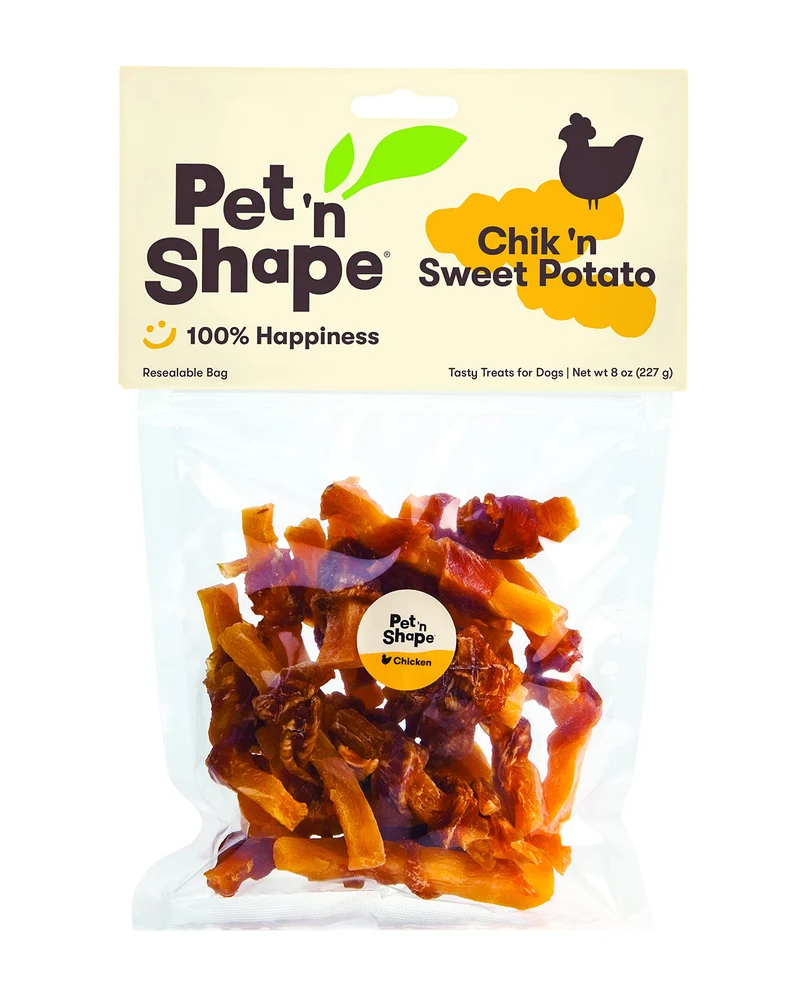 Pet 'n Shape Friandises pour chien – Bouchées patate douce et poulet, 8 onces