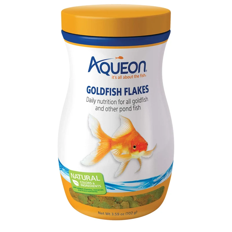 Aqueon Flocons pour Poissons Rouges – 3,59 onces – Alimentation Flottante Naturelle