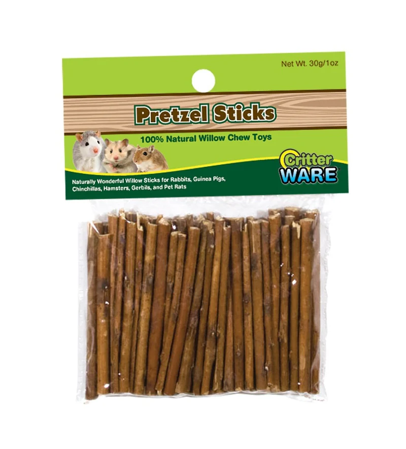Ware Manufacturing Willow Critters – Bâtonnets Pretzel pour Petits Animaux (Pack de 1)