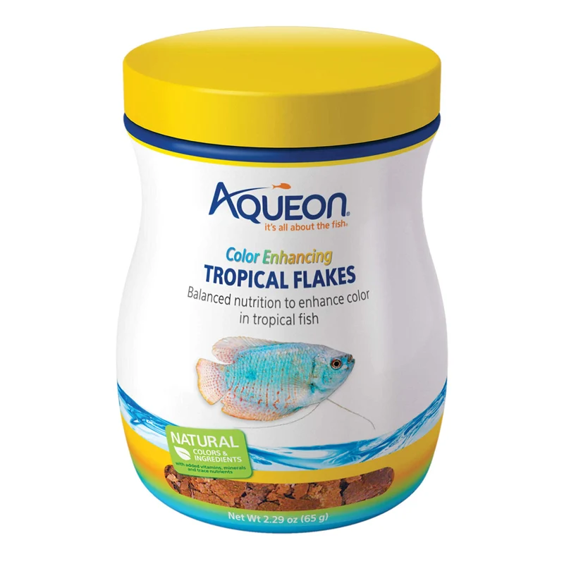 Aqueon Flocons Tropicaux – Amélioration des Couleurs, 65 g