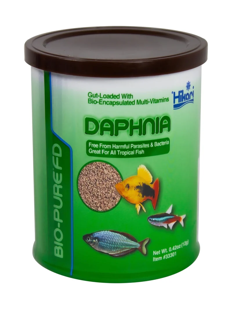 Hikari Bio-Pure Daphnia Lyophilisées pour Animaux – 12 g, Distributeur Breveté
