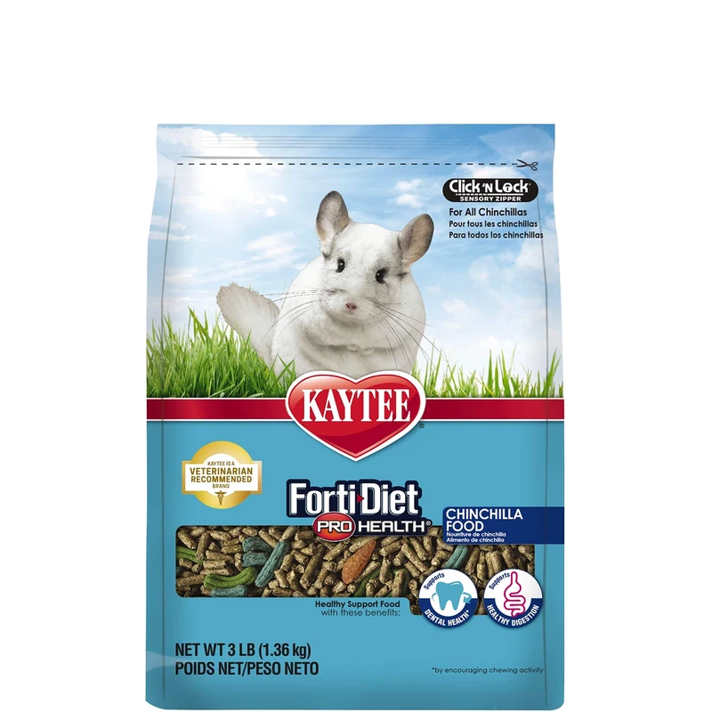 Kaytee Forti-Diet Santé Pro Chinchilla – Alimentation pour chinchilla 3 lb