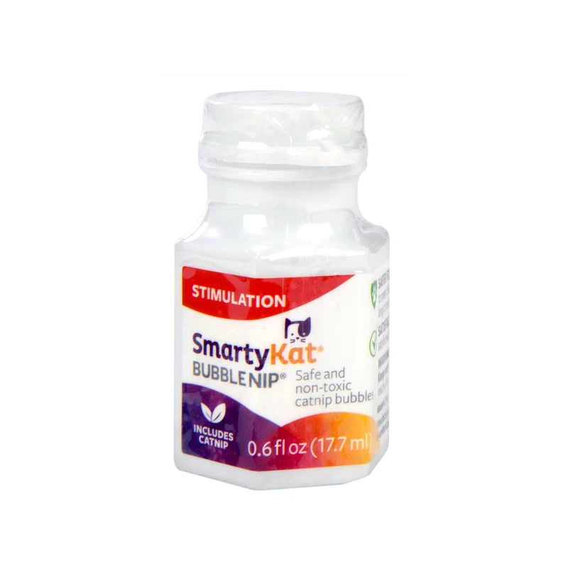SmartyKat Bubble Nip – Bulles à herbe à chat pour chats et chatons – Format d’essai 0,6 fl oz (17,7 ml)
