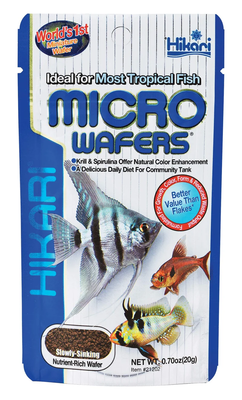 Hikari Micro Wafers – Nourriture pour Poissons, 0,70 oz | Pour Tetras, Cichlidés et Poissons-Chats