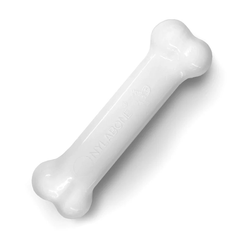 Nylabone Original Bone Power – Jouet à mâcher durable pour chiens jusqu’à 11 kg, goût poulet, petit format