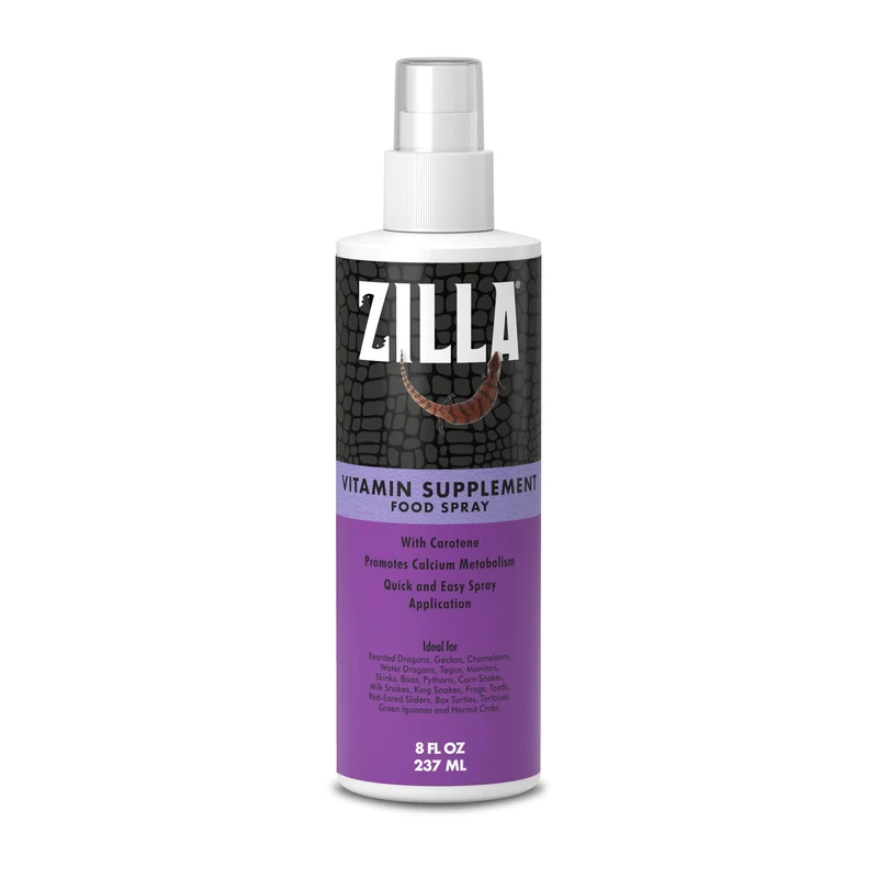 Zilla Spray Multivitamines pour Reptiles avec Carotène – Nutrition Simplifiée