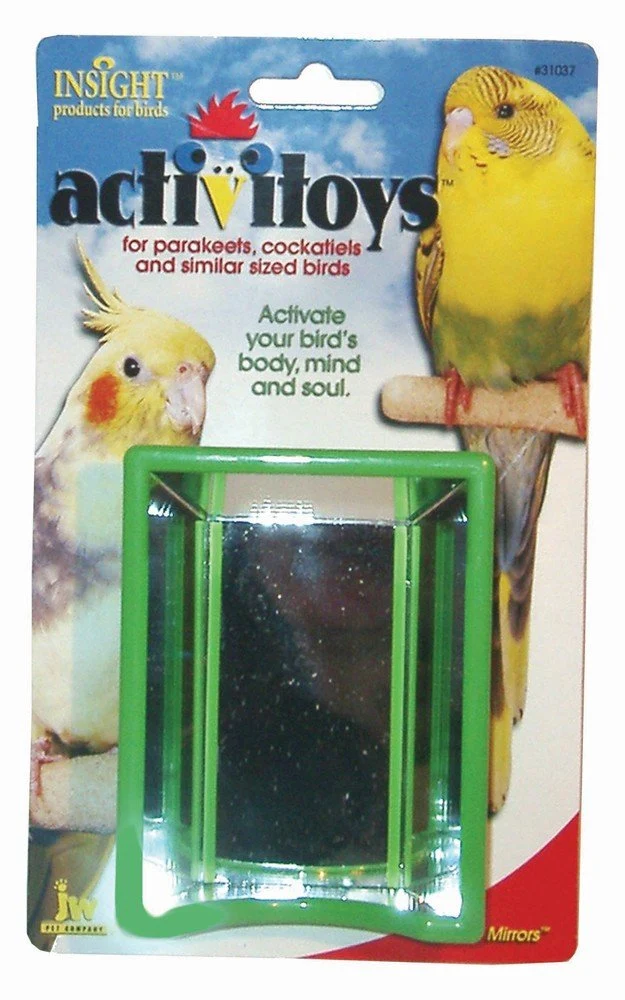 JW Hall des Miroirs – Jouet pour Oiseau, Stimule le Jeu et l'Énergie