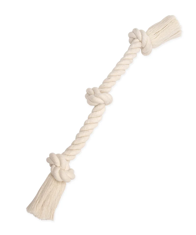 Mammoth Flossy Chews - Corde coton 100% naturelle - Jouet tir pour chiens moyens 20 pouces