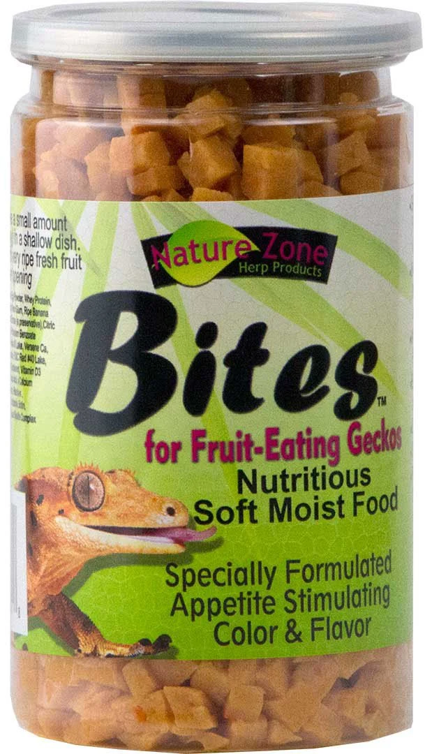 Nature Zone SNZ54641 Gecko Bites — Nourriture douce et humide pour geckos, 9 onces