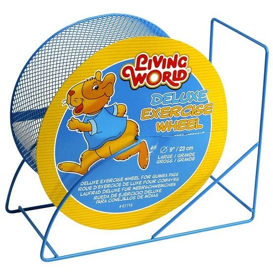 Living World Deluxe Rodent Exercise Wheel Blue 22.5 cm (9")