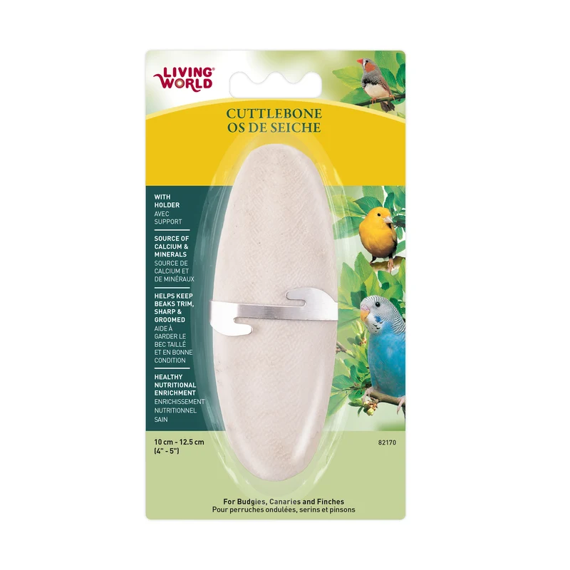 Living World Cuttlebone with Holder Small - 12.5 cm (5")