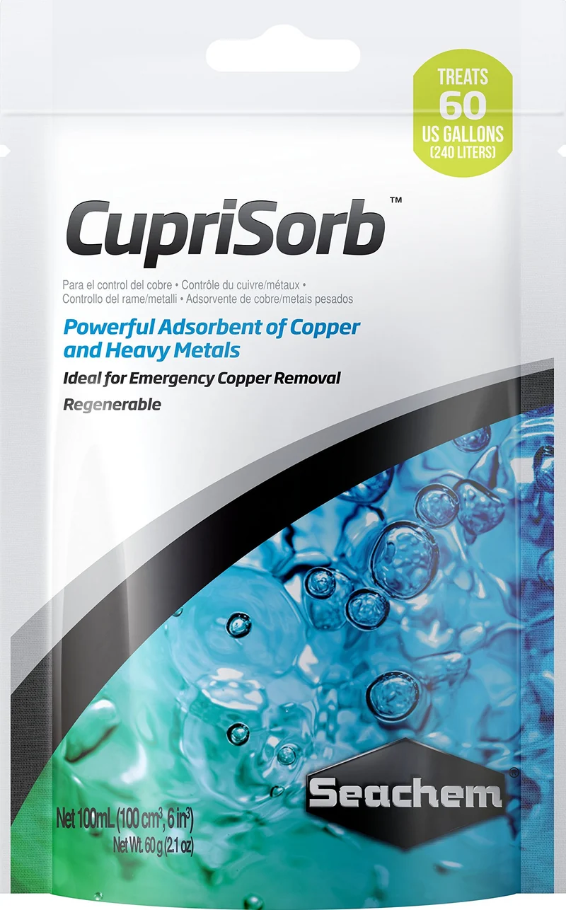 Seachem CupriSorb 100 ml – Adsorbant cuivre et métaux lourds pour aquariums