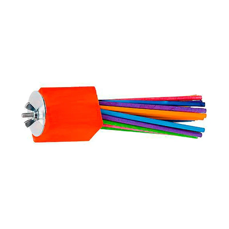 SB301 – Jouet à mâcher en papier avec bâtons colorés pour perroquets à collier et conures de taille moyenne à grande | Super Bird Creations