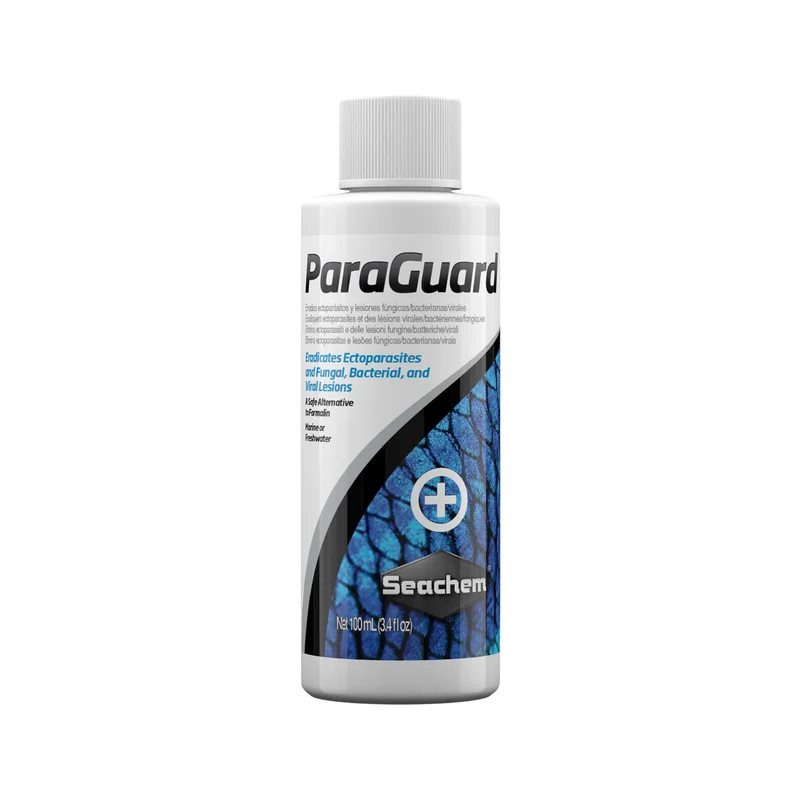 Seachem ParaGuard 100 ml – Traitement externe pour poissons (parasites et lésions)