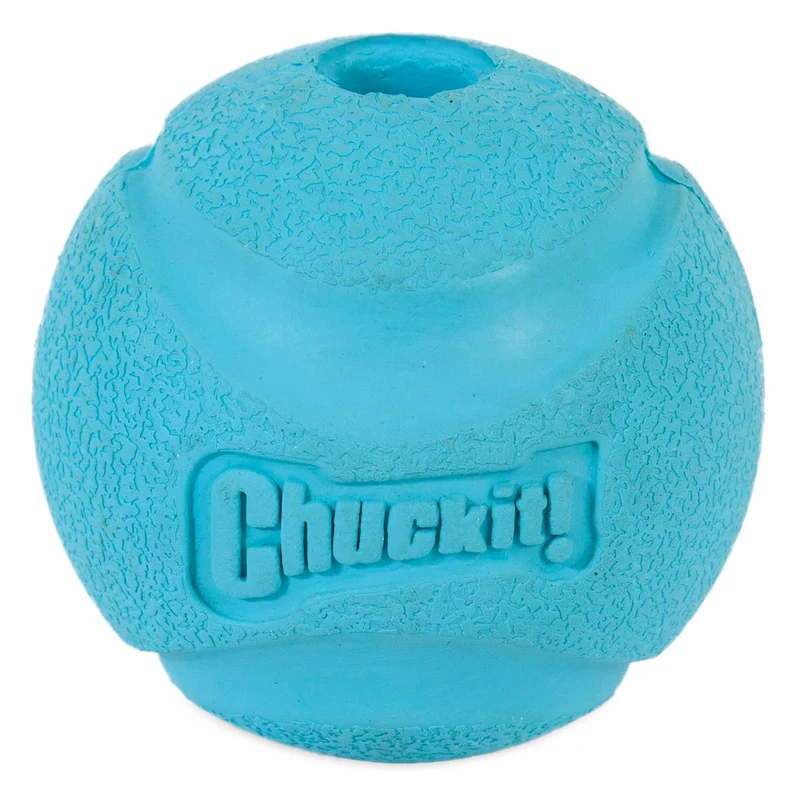 Chuckit! Balle en Caoutchouc à Rebond Élevé – Taille Moyenne (2,5 pouces) – Lot de 1 – Couleurs assorties