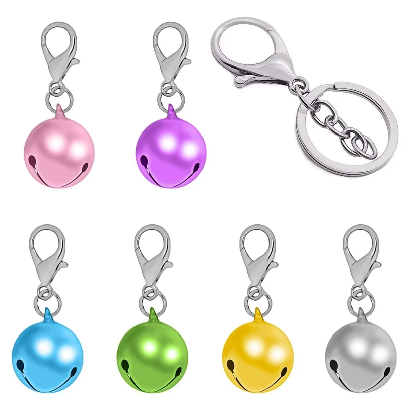 Aoche Cloche Pour Collier – Lot de 6 Clochettes et Porte-Clé Inox