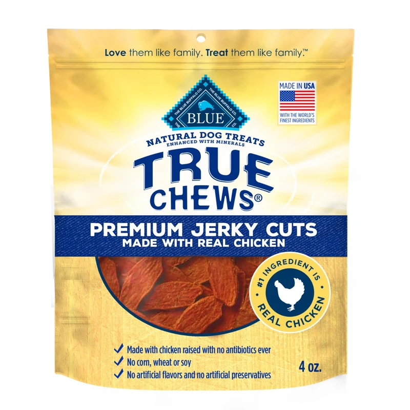 Blue Buffalo True Chews – Morceaux de Poulet Haut de Gamme pour Chiens