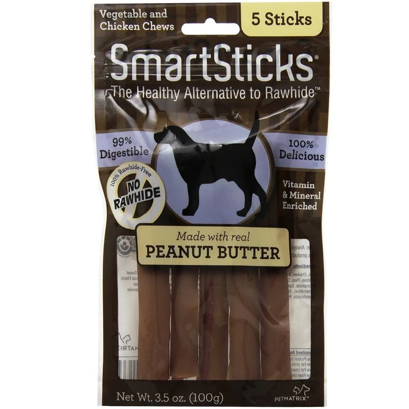 SmartBones SmartSticks – friandises sans cuir pour chien au poulet et légumes