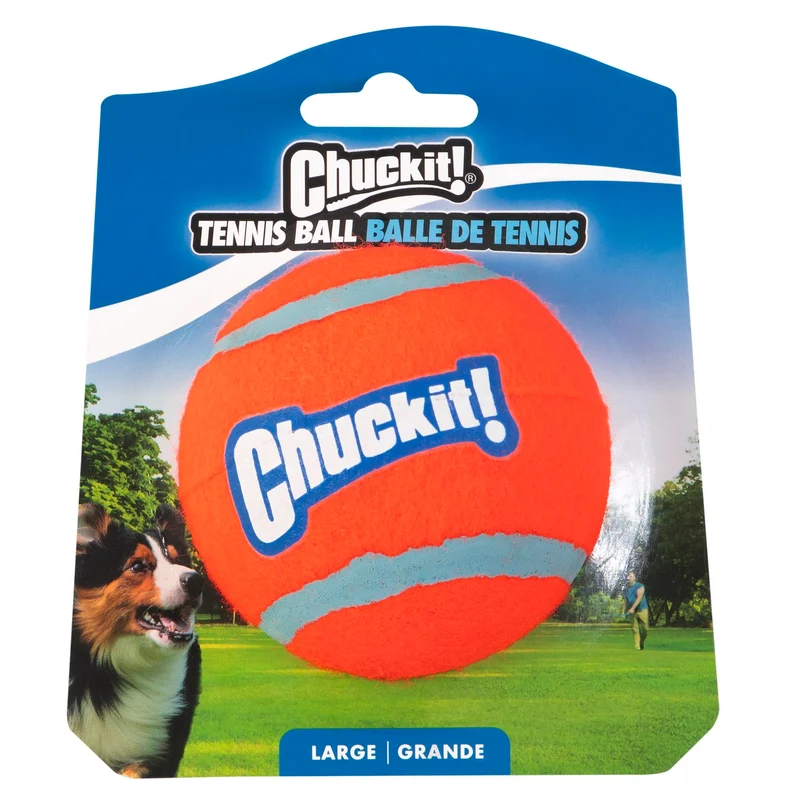 Chuckit! Balle Tennis pour Chien – Grand diamètre 3 pouces (60-100 livres)