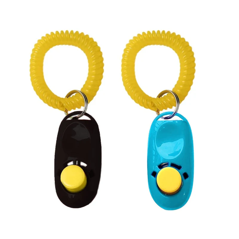 SunGrow – Lot de 2 déclencheurs d’entraînement pour chien avec bracelets – Clics sonores multicolores