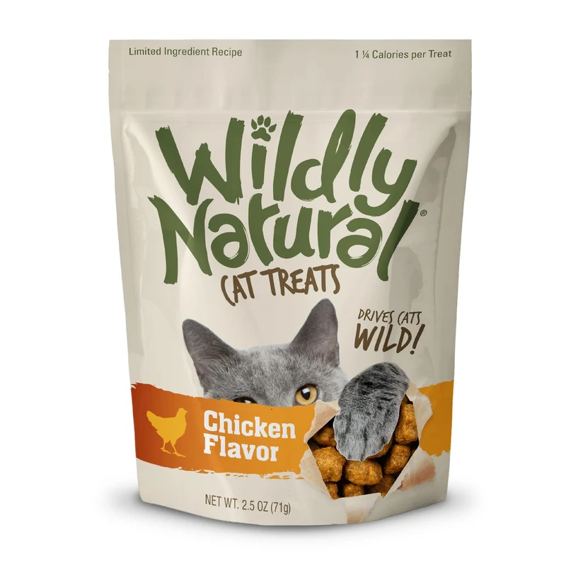Friandises Wildly Natural pour chat – Saveur Poulet, 2,5 oz