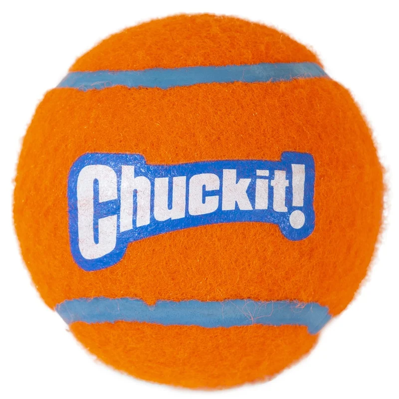 Chuckit! Balle Tennis pour Chien – Taille Moyenne (2,5 po) – Pack de 2, Flotte et Rebondissante