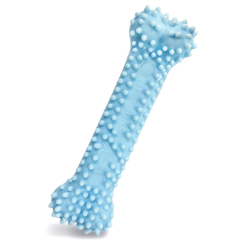 Os de dentition texturé Nylabone pour chiots — Saveur poulet, bleu, très petite (jusqu'à 6,8 kg) • 1 pièce