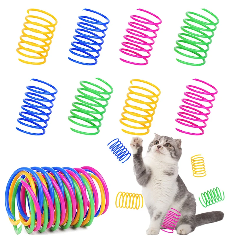 AIMICOCA — Ensemble de 40 Jouets Ressort pour Chat | Couleurs vives et Jeu Interactif