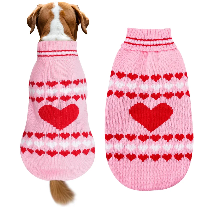 Topbuti Pull Col Roulé pour Petits Chiens et Chats – Taille M