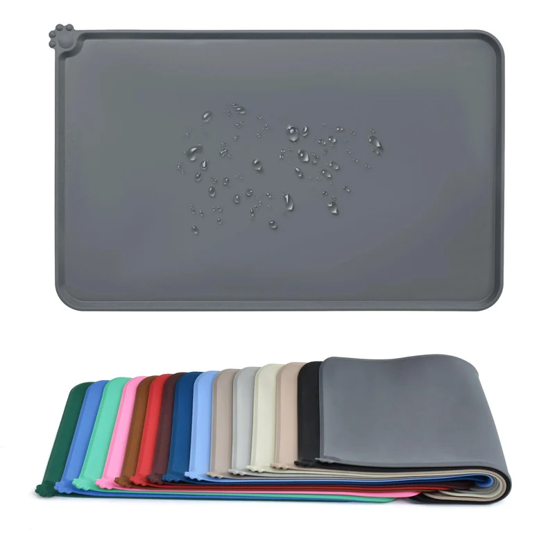 AUDWUD Tapis Alimentaire en Silicone – Anti-Glisse, 18,5 × 11,5 po