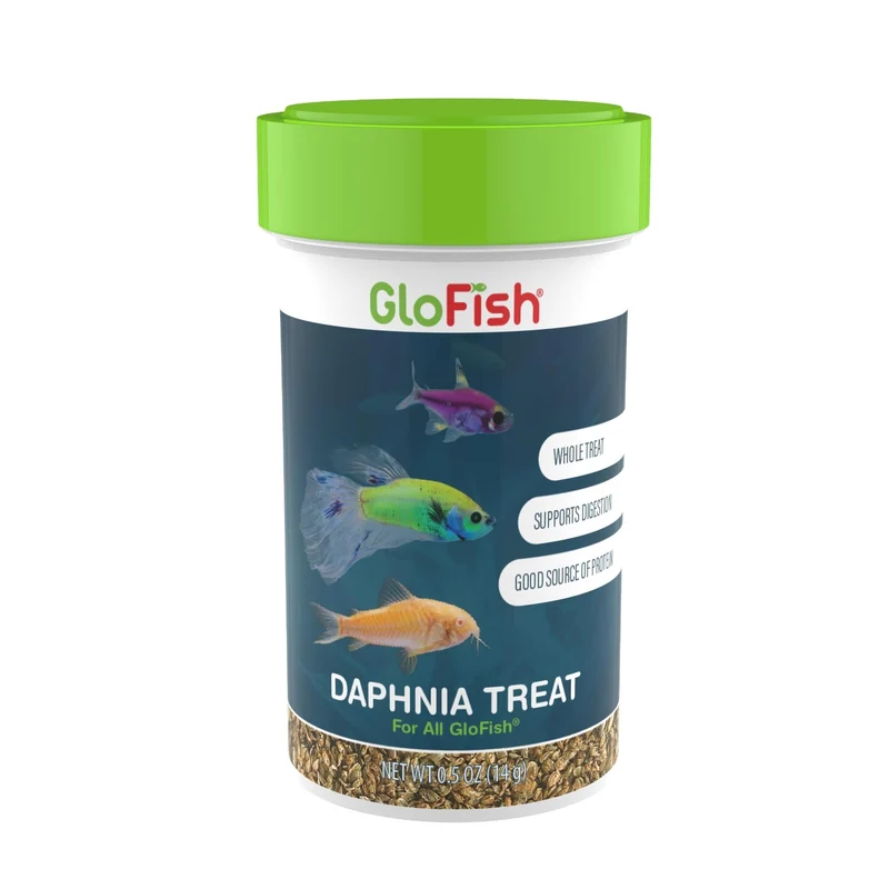 GloFish Daphnia Treat — Friandise Daphnie, Protéines Naturelles pour Poissons Fluorescents, 0,5 oz