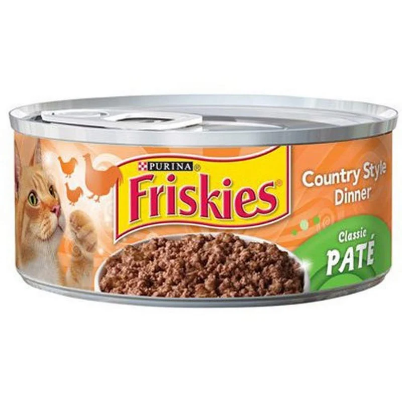 Friskies Dîner Campagnard pour Chat — Nourriture en conserve au goût dinde et fromage, 5,5 onces (156 g)