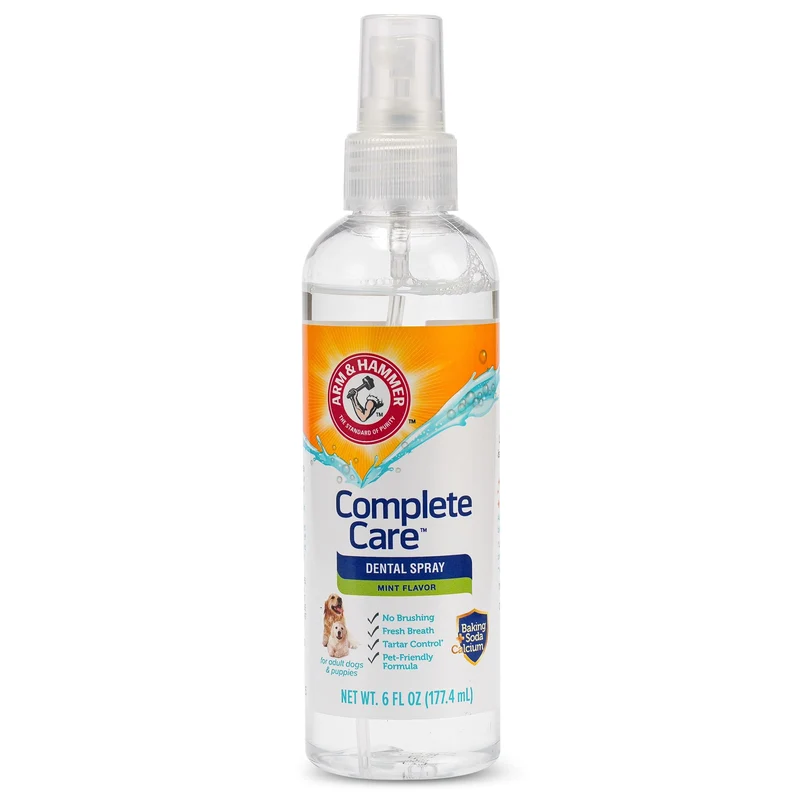 Arm & Hammer Spray Dentaire Complet pour Chiens – Menthe, Sans Brosse, Formule au Bicarbonate, 6oz