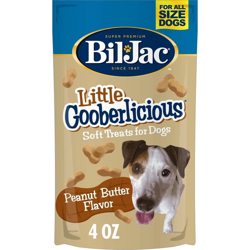 Bil-Jac Little Gooberlicious — Friandises pour petits chiens (4 oz) Saveur Beurre de cacahuète