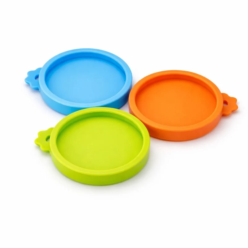 Yobbai – Couvercles silicone alimentaire pour petites boîtes chat (3 oz & 2,5 oz) – Lot de 3, sans BPA, lave-vaisselle