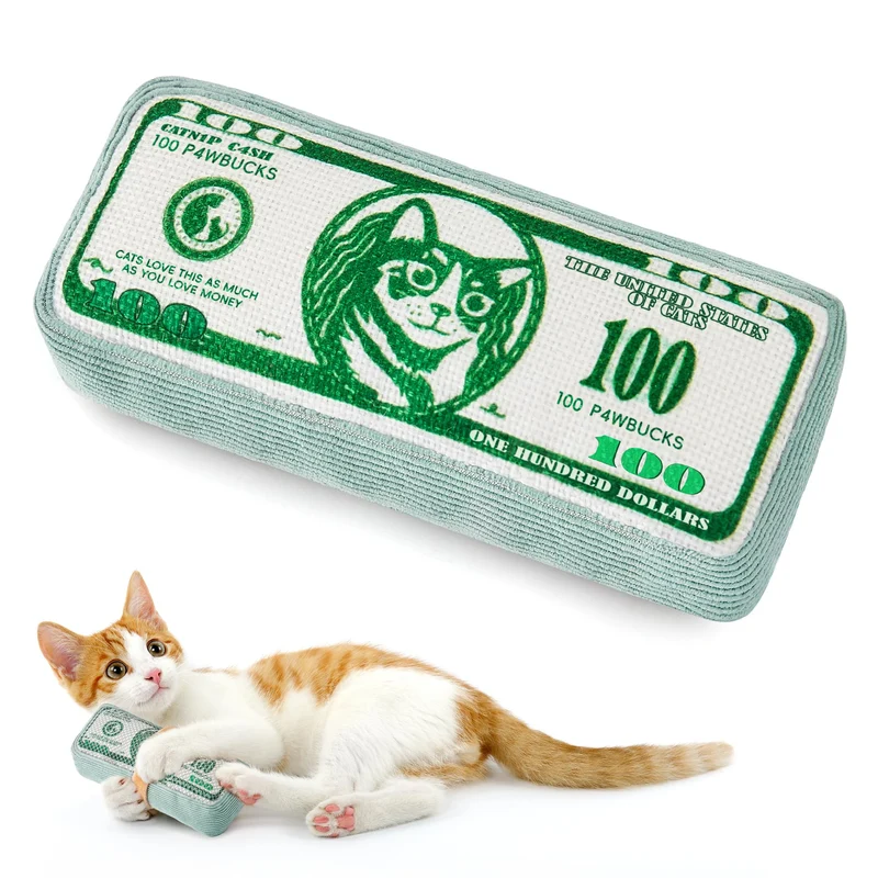 Potaroma – Jouet Chat Catnip Crinkle en Tissu Maillé, Interactif pour Chats Indoor (6 pouces)