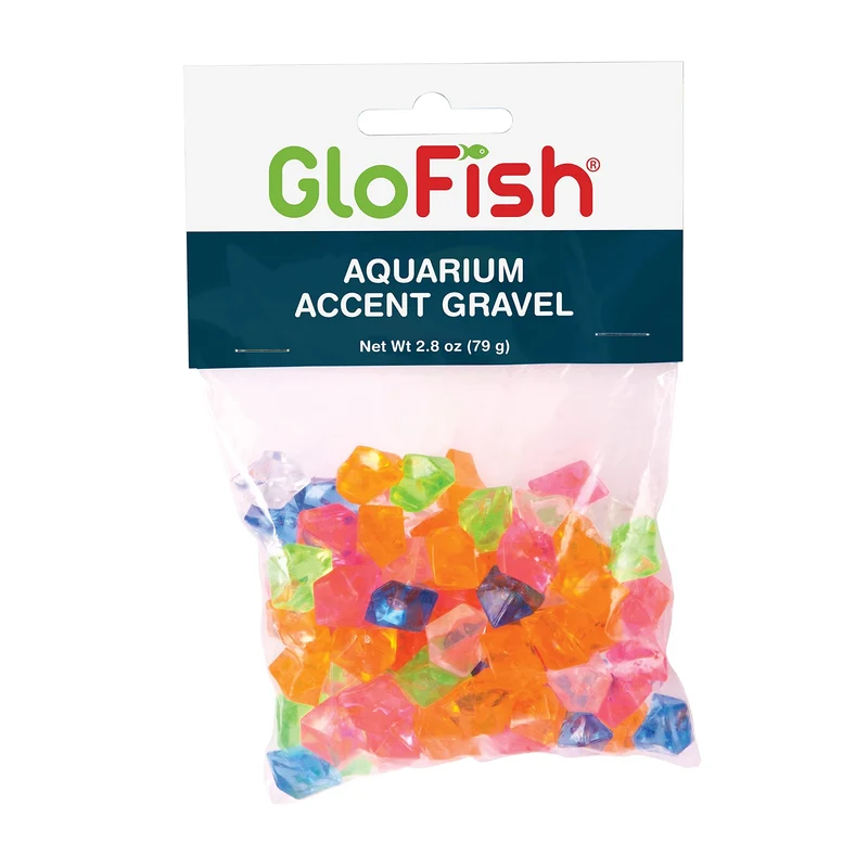 GloFish galets d'accent pour aquarium – couleurs vives, 2,8 oz