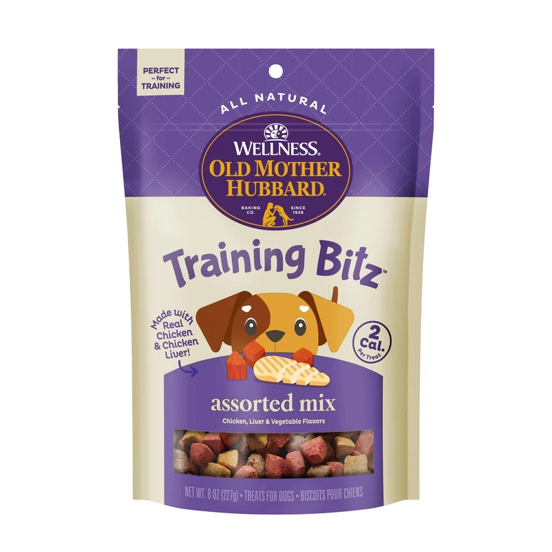 Old Mother Hubbard Training Bitz – Mélange Assorti pour Chiens, 3 Saveurs, 226 g